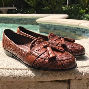 Cole Haan Bragano Woven Leather Loafers